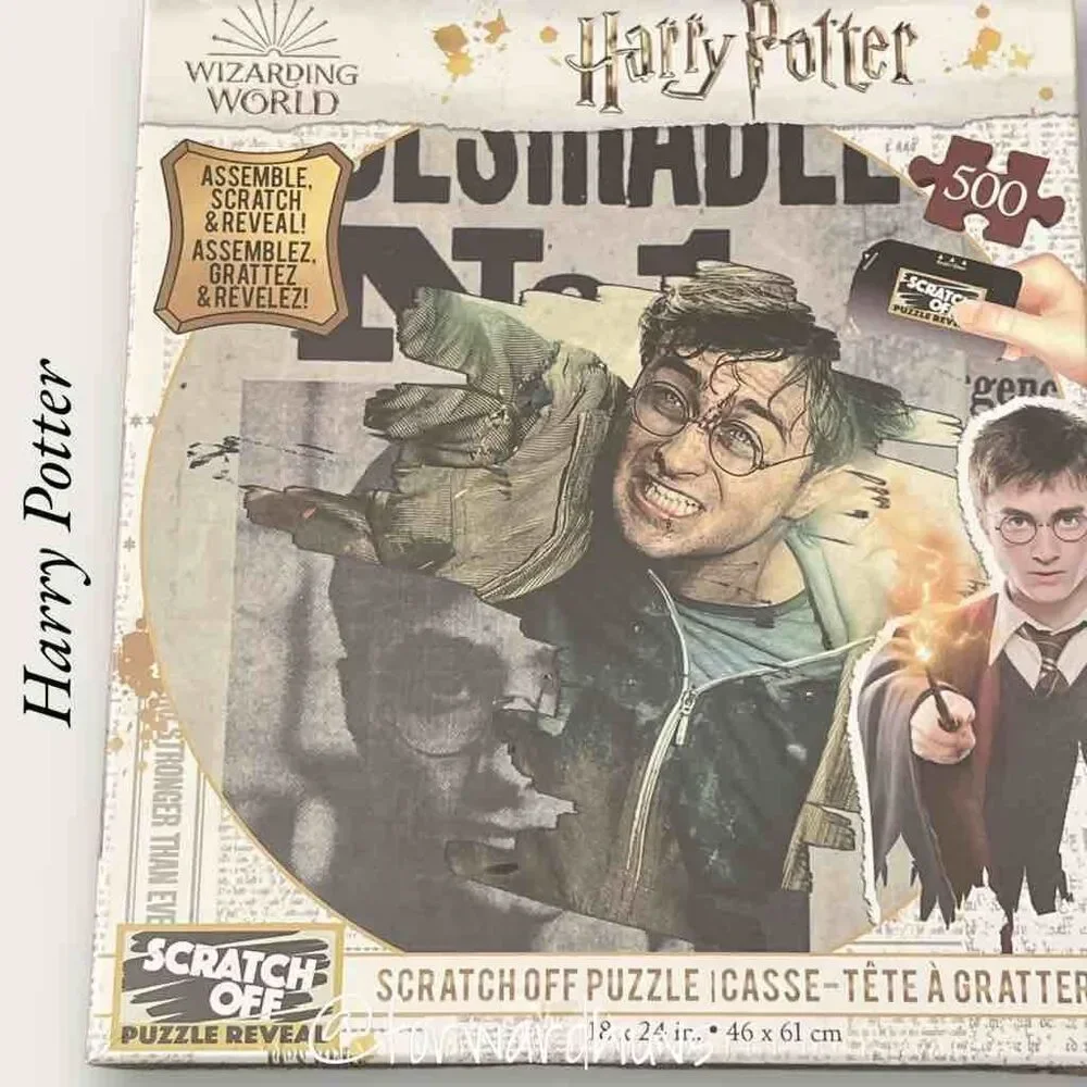 Harry Potter Wanted Poster 500 pc Scratch Off Puzzle NIB